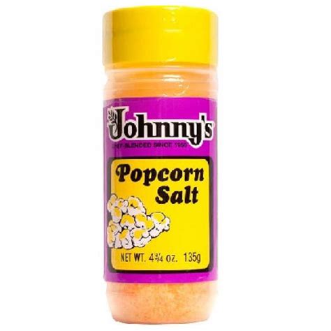 Johnny's Popcorn Salt 4.75 ounce bottle Butter Flavored Seasoning Salt