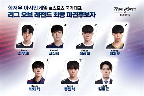 Team Korea Announces their League of Legends Roster for the 2022 Asian ...