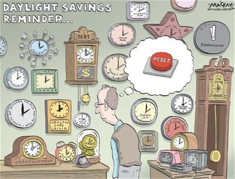 Daylight Savings Reminder Cartoons | Daylight savings time, Time ...