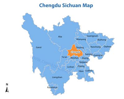 Chengdu Maps, Detailed Chengdu Tourist Maps 2018