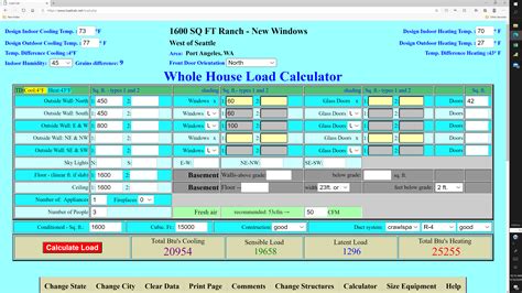 Gas furnace sizing Manual J vs Online calculators