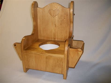 wooden potty chair