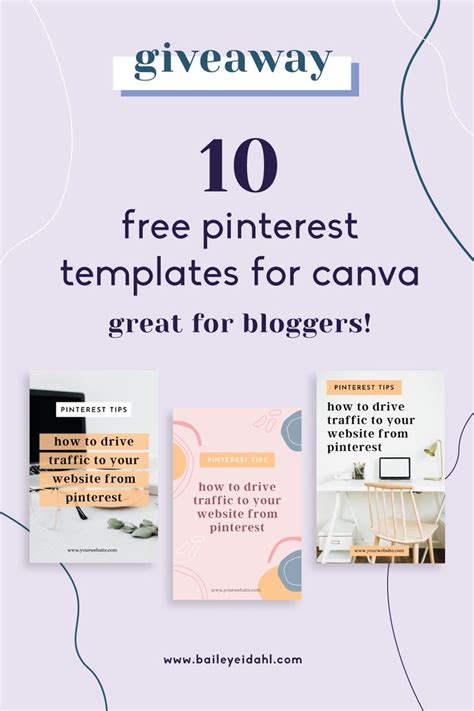 10 Free Pinterest Post Templates For Your Blog | Pinterest templates ...