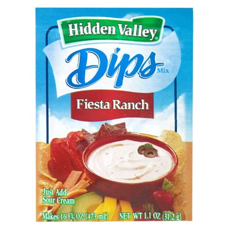 Hidden Valley Dips Mix Fiesta Ranch - Makes 16 oz