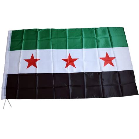 Free Shipping NEW 90x150cm Syrian Flag 100% Polyester 3x5ft Flag of ...