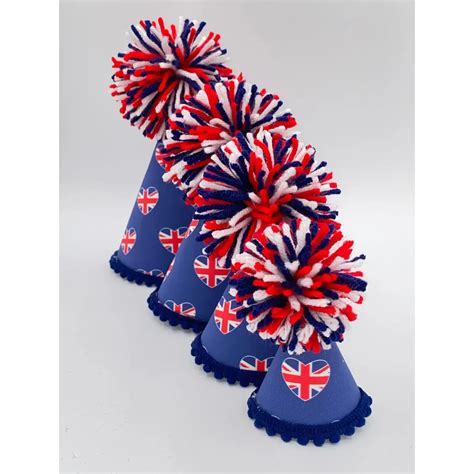 Union Jack Blue - Pup Party Hats - Peefer, Ealing, London | Dog & Cat ...