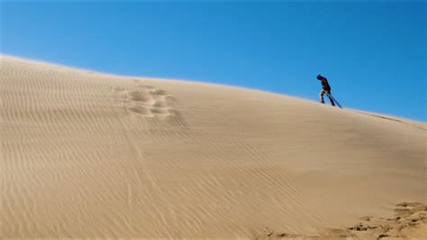 SandBoarding the Largest Sand Dunes on the East Coast - YouTube