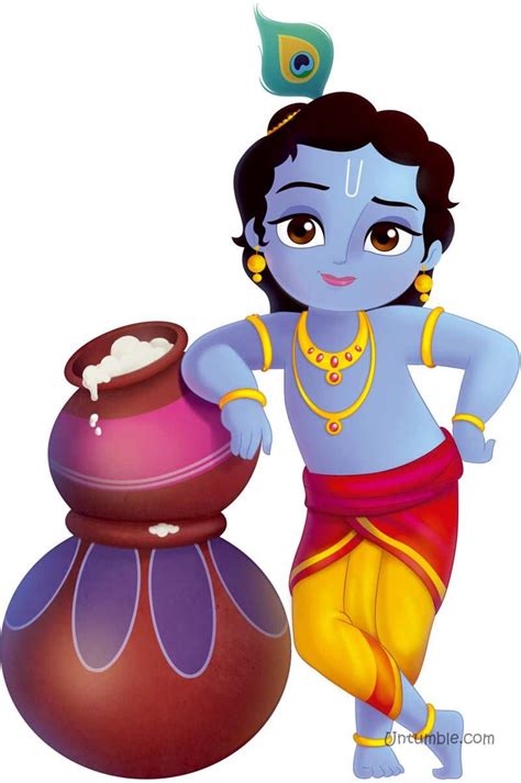 Buy Little Krishna theme with butter pots poster (Posters / Cutouts). Shaped foam board / art ...