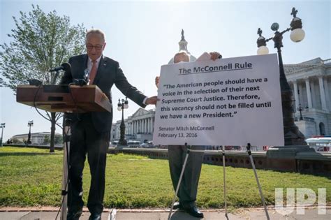 Photo: Senate Minority Leader Charles Schumer speaks at a press ...