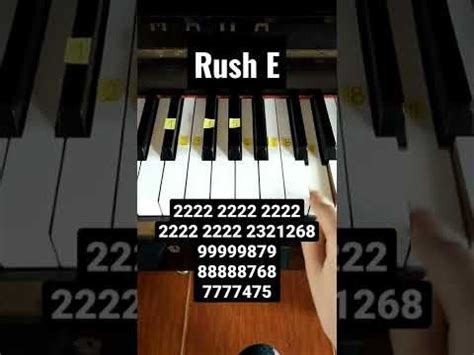 Rush E Piano Tutorial #pianotutorial #piano #shorts - YouTube in 2024