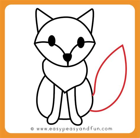 How to Draw a Fox - Step by Step Fox Drawing Tutorial | Fox drawing ...