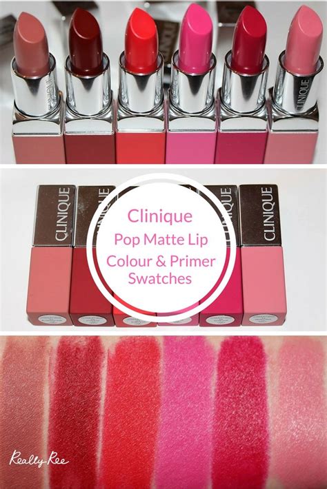 Clinique Pop Matte Lip Colour + Primer Swatches | Clinique pop, Clinique lipstick swatches ...