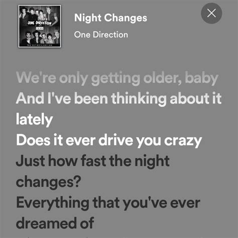 Night Changes - One Direction | Wallpaper lirik lagu, Lirik lagu, Lirik