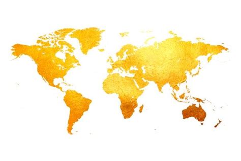 Golden world map Wall mural | Gold world map, World map art, World map wallpaper