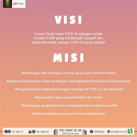 Visi-Misi-Nilai-Budaya FSI FISIP UI 30 – FSI FISIP UI