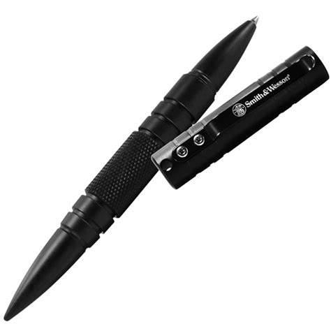 Smith & Wesson Tactical Pen, Military & Police, Black, SWPENMPBK