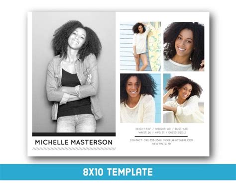 Model Comp Card Template - Professionally Designed Templates