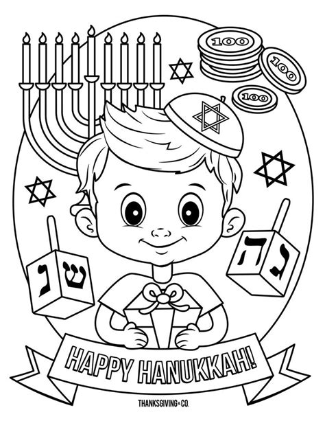 Printable Hanukkah Activity Sheets