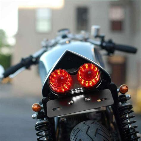 Motorcycle LED Dual Tail Brake Lights Turn Signals Integrated Light ...