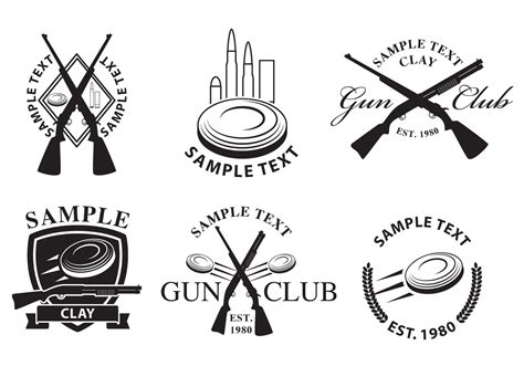 Gun Club Logos 98727 Vector Art at Vecteezy