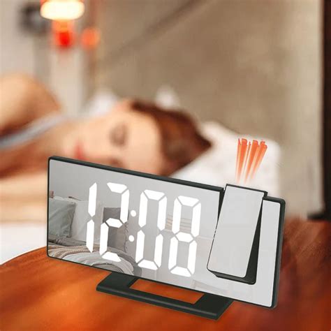 Beforeyayn LED Black Mirror Alarm Clock, Night Mode Holiday Saving Gifts - Walmart.com