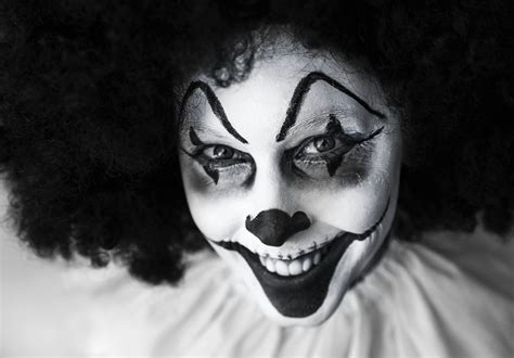 Black And White Clown Face - 5232x3648 Wallpaper - teahub.io