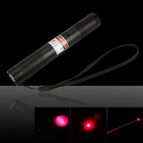 200mW 650nm Mid-open Red Laser Pointer Pen Black(302-type) - Laserpointerpro.com