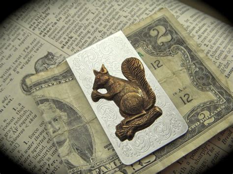 Squirrel Money Clip Men's Accessories Silver Plated & | Etsy