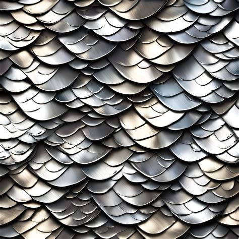 shiny metallic fish scales, silver tones - AI Generated Artwork ...