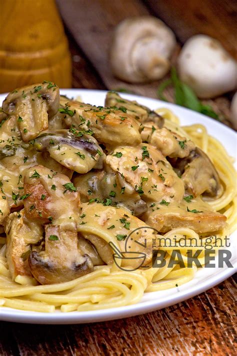 Chicken with Tarragon Cream Sauce - The Midnight Baker