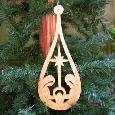 aries keychain scroll saw pattern | Handmade Teardrop Nativity Ornament ...