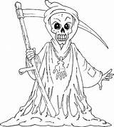 Halloween Coloring Pages Free Printable Scary  Home sketch template