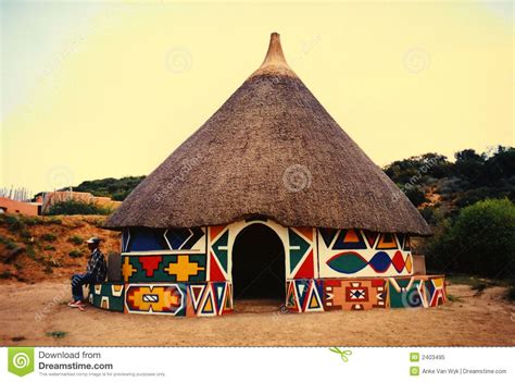 African hut in village stock image. Image of game, house - 2403495 | African hut, Unusual homes ...