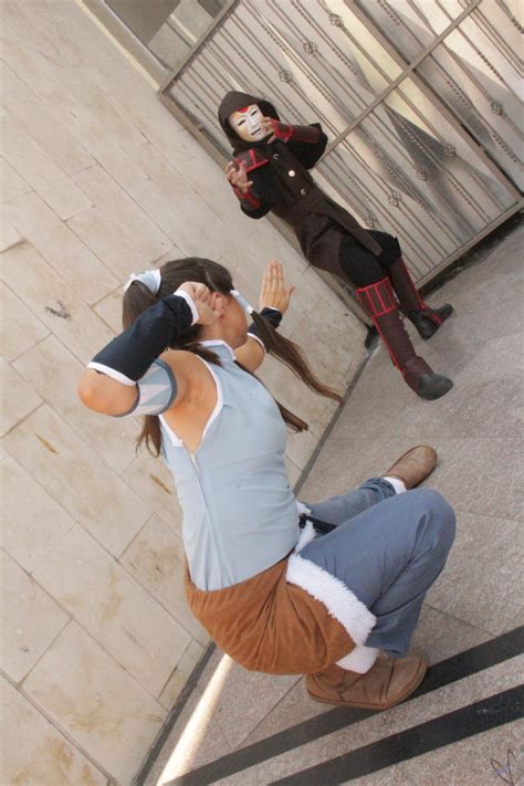 Amon vs Korra cosplay fight by Rnamon on DeviantArt