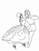 Ballroom Dancing Coloring Pages Sketch Page sketch template