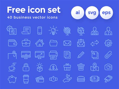 Business Icon Set [AI, SVG, EPS] by Diego Naive ~ EpicPxls