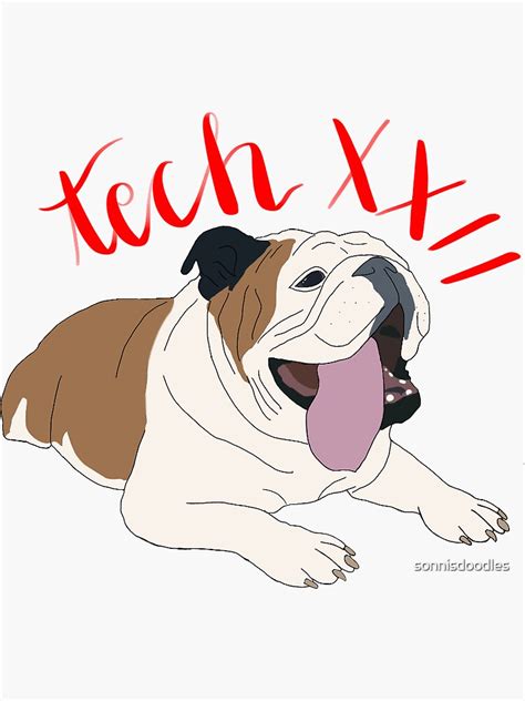 "Louisiana Tech Mascot " Sticker for Sale by sonnisdoodles | Redbubble