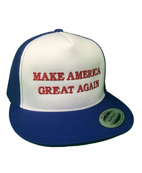 Make America Great Again Donald Trump Hat - Red- White & Blue - C612EM34BH5