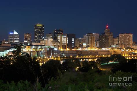 St Paul Skyline at dusk Photograph by Bill Cobb | Fine Art America