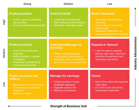 GE McKinsey Matrix Example | GE Mckinsey Matrix Template