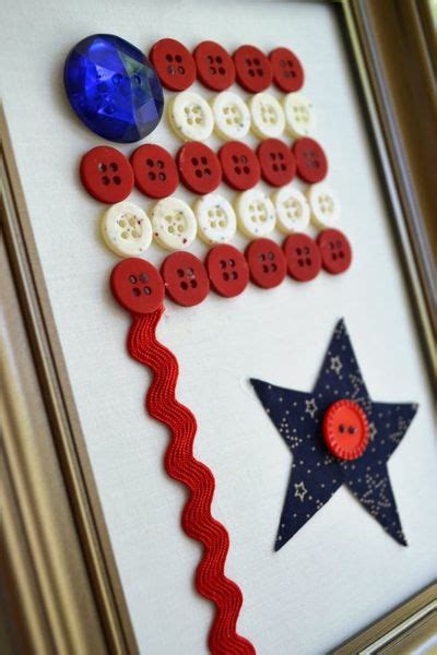 Button American Flag - Craft Fiesta