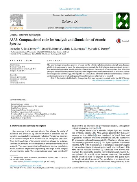 (PDF) ASAS: Computational code for Analysis and Simulation of Atomic ...