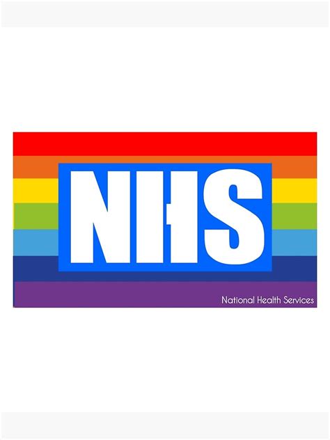 "National Health Service rainbow logo nhs" Poster for Sale by ...