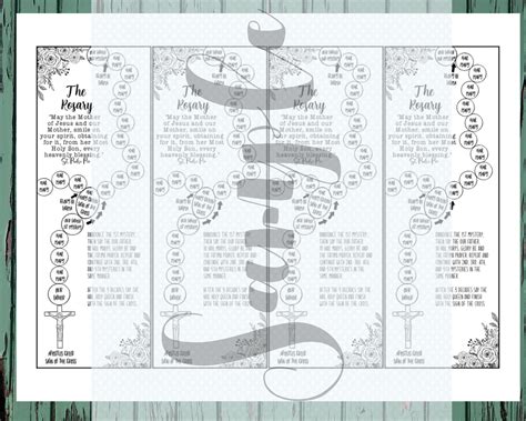 Rosary Digital Bookmarks, Catholic School, Religious Education, How to Pray the Rosary ...