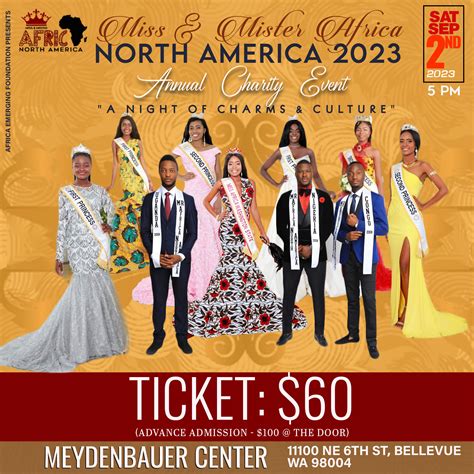 Miss and Mister Africa North America 2023 Edition | Ticket – Mister Africa North America