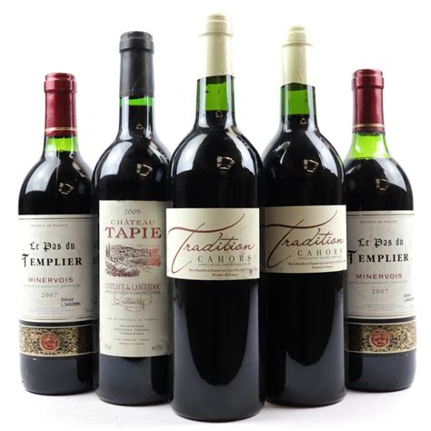 Assorted French Red Wines 5x75cl | Wine Auctioneer