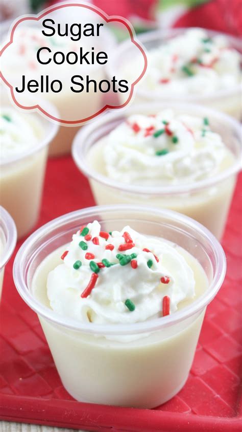 Christmas Sugar Cookie Jello Shots! - My Incredible Recipes