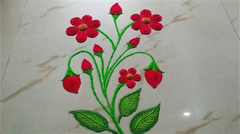 Simple Flower Rangoli Drawing | Best Flower Site