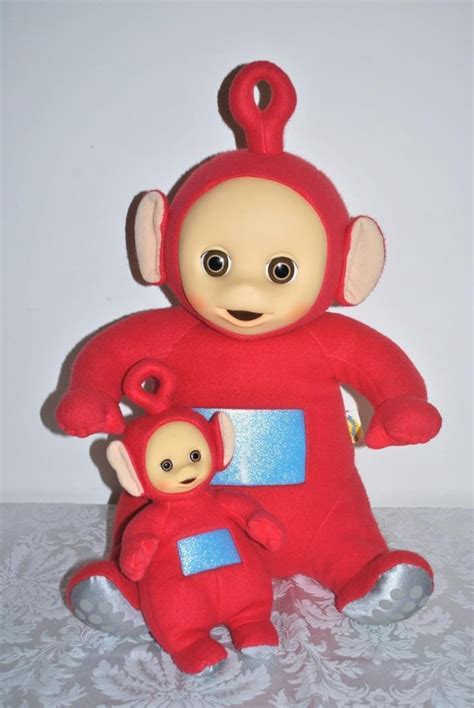 Playskool Teletubbies Red Po Plush Large 22" and Small 12" | #1817736312