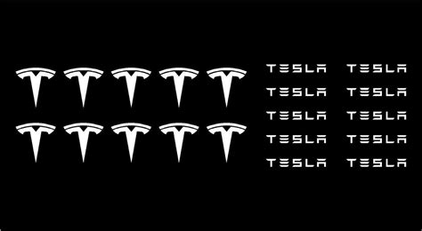 Small Tesla Logo Vinyl Decals Stickers Set – Kandy Vinyl Shop